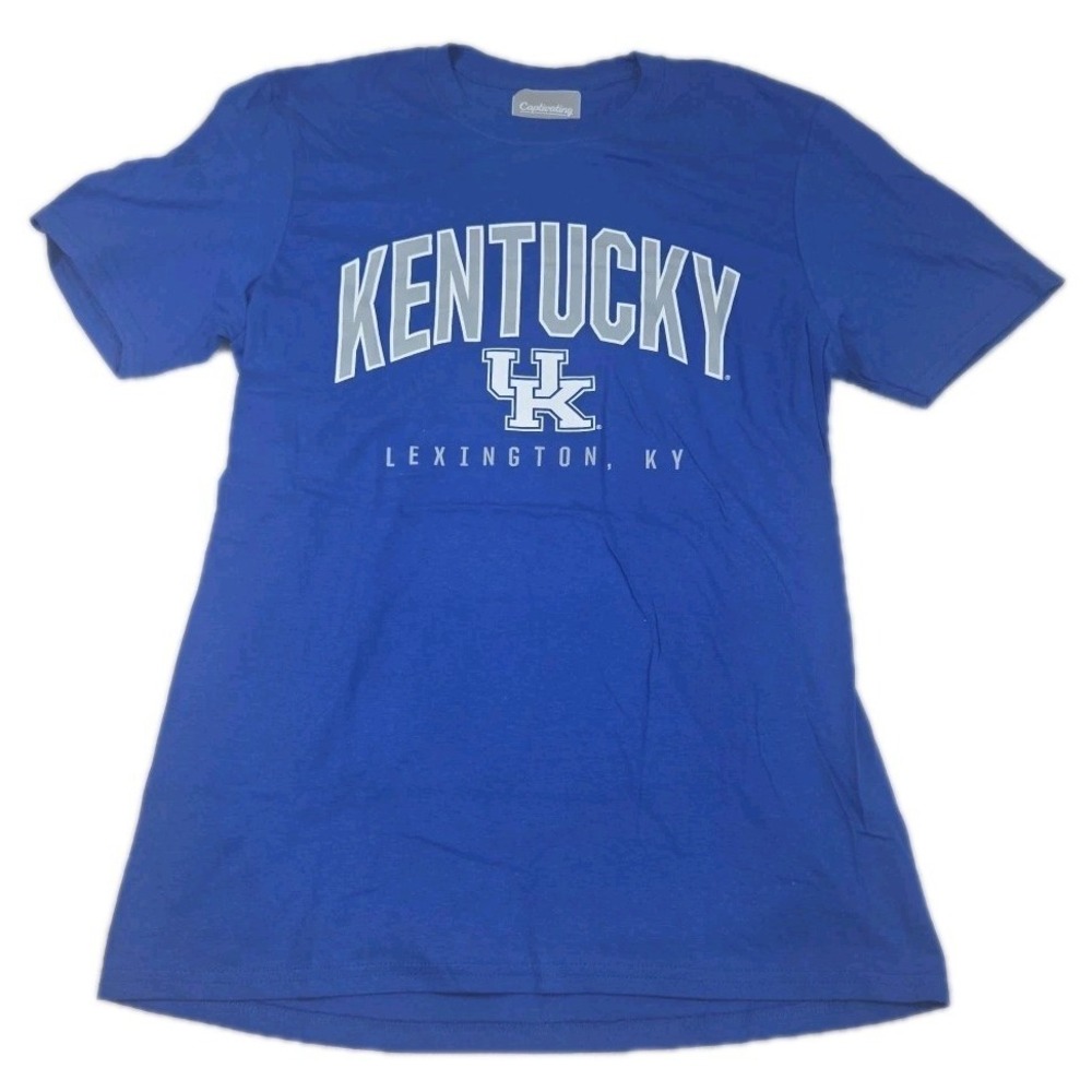 Captivating Kentucky Wildcats  Blue T-Shirt Men's Size M